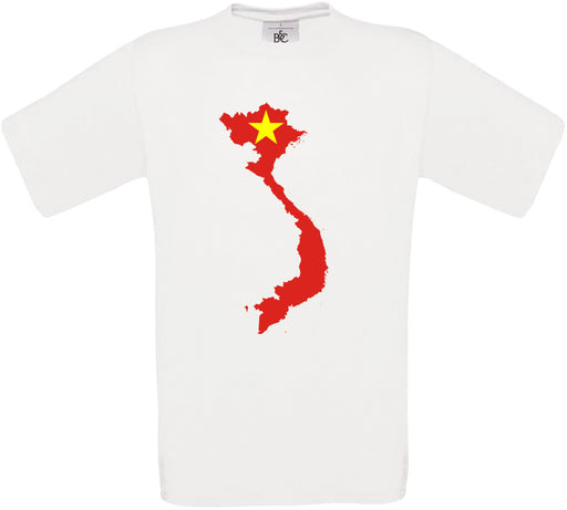 Vietnam Country Flag Crew Neck T-Shirt