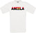 Angola Country Name Flag Crew Neck T-Shirt