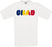 Chad Country Name Flag Crew Neck T-Shirt