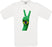 Brazil Two Fingers Flag Crew Neck T-Shirt